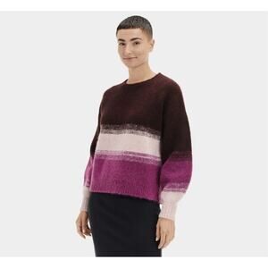 UGG Alessa Crewneck Sweater Women XL Rosewood Purple Pink Wool Heavy 1121390 EUC